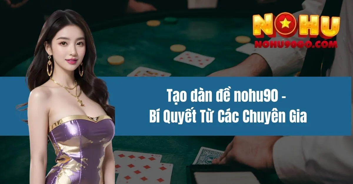 Tạo Dàn Đề Nohu90 - Bí Quyết Từ Các Chuyên Gia 1 Tạo dàn đề nohu90 - Bí Quyết Từ Các Chuyên Gia